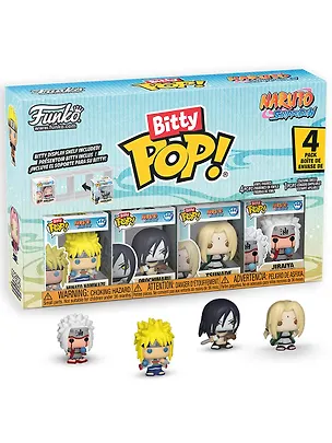 Набор Funko Bitty POP! Naruto Shippuden Minato+Orochimaru+Tsunade+Jiraiya w/Chase (4шт) (89864) 3170698