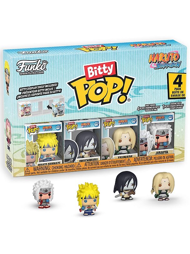 Набор Funko Bitty POP! Naruto Shippuden Minato+Orochimaru+Tsunade+Jiraiya w/Chase (4шт) (89864) 3170698 — 1