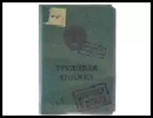 обложка для паспорта пластик Трудовая книжка 13,7*9,6 см 488758, шт — 2322791 — 1