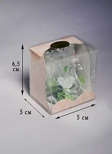 Сувенир стекло Колибри у цветка (7 см) (811487)