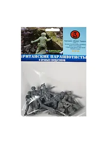 БИПЛАНТ Игровой набор Солдатики "Британские Парашютисты" 8шт в блистере 12020