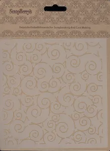 Маска Завитки (15,2*15,2см) (толщина 0,15мм) (SCB53100020) (ScrapBerry`s) (упаковка)