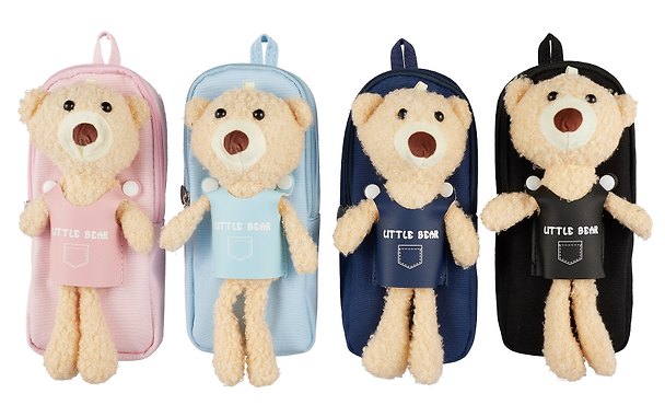 Пенал-косметичка "Little bear" с игрушкой, ассорти 3018907 — 1