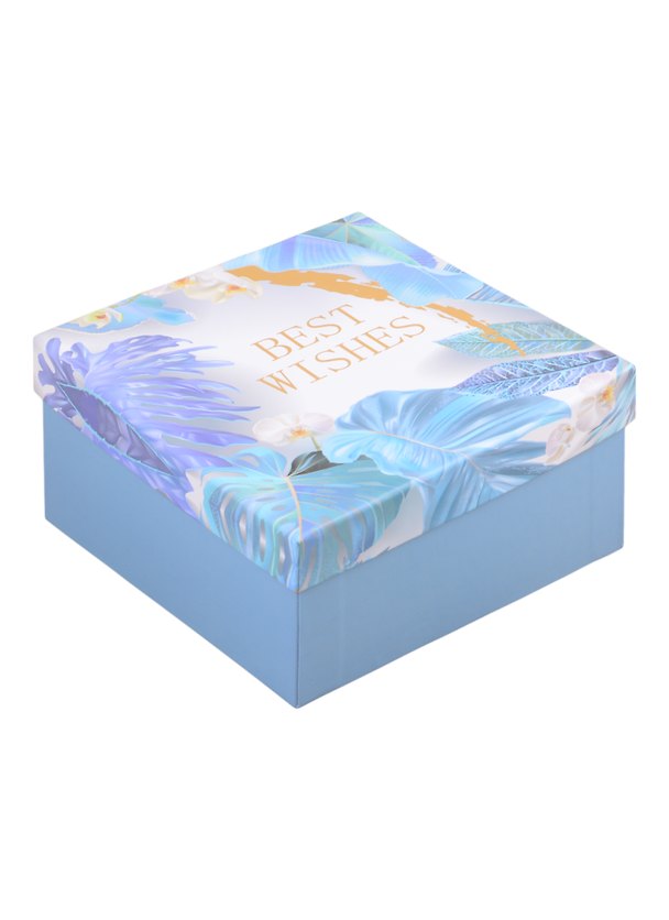Коробка подарочная Best wishes 15*15*8см, картон 256534 — 1