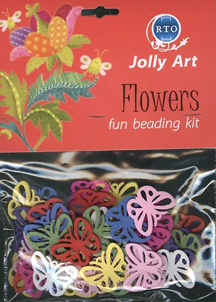 Набор цветных деревянных бусин для творчества Jolly Art (115-34-1) (упаковка) 2368144