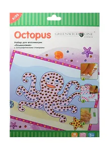 Набор д/аппликации  Greenwich Line "Осьминожка" из блестящих стикеров GL49703-2