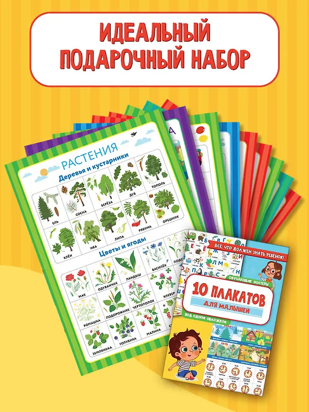 Книга 10 обучающих плакатов для малышей под одной обложкой () — 5