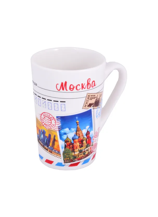 Кружка Москва Марки 350мл фарфор матовая цветн.рисунок (065-4-19ST-CL) 2858753 — 1