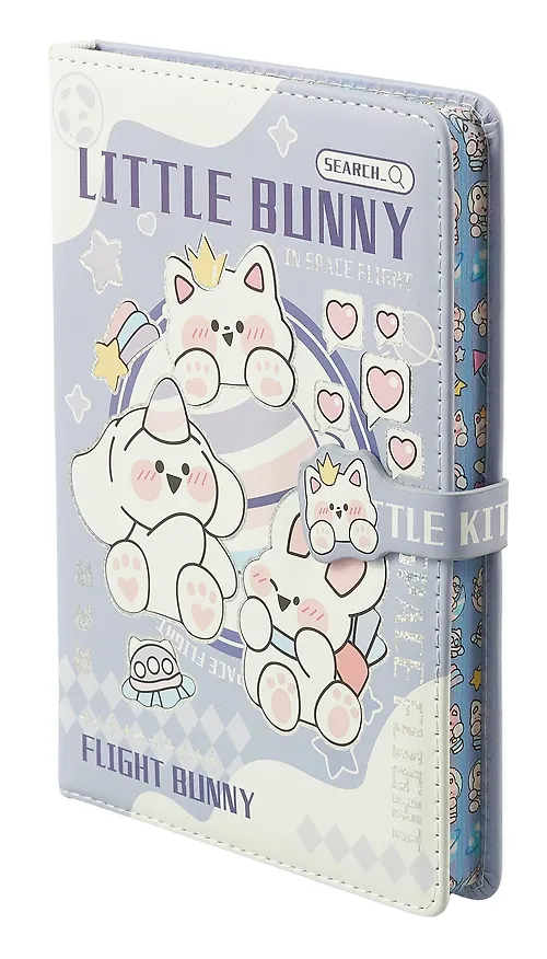 Книга для записей А5 "Little Bunny" с магнитной застежкой, ассорти 3025932 — 11