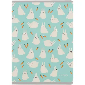 Тетрадь в клетку Unnika, "Cute & Funny. Кролик с морковкой", А4, 60 листов