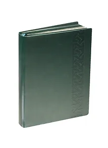 Ежедневник недат. А6 160л "Сариф" зеленый, кожзам, мягк. переплет, тонир.блок, ляссе, Escalada