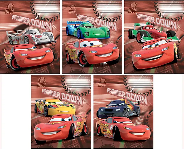 Тетрадь 12л лин. "Cars" выб.УФлак, ассорти, Disney 228079 — 1