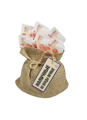 Сувенир Прикольный денежный мешок №8 Наличные на нужды личные NU00000008 2464001