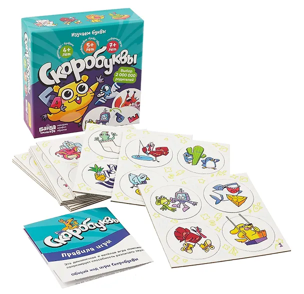Развивающая настольная игра "Скоробуквы. Банда умников" 3061419 — 4