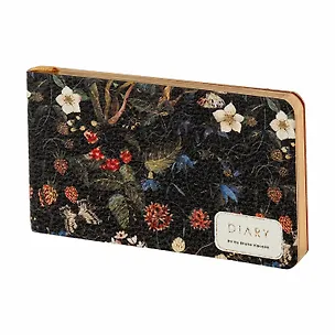 Еженедельник недат. А6 80л "FLORA. ЛЕСНЫЕ ЯГОДЫ" карманный, горизонт, иск.кожа, золотой срез, BrunoVisconti 3158903