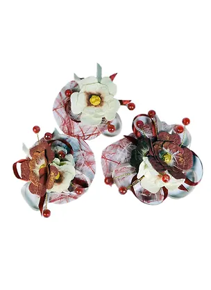 Декор Синяя фантазия из бумаг ручного отлива (00008564) (3шт.) (d=12см) (упаковка) 2393306