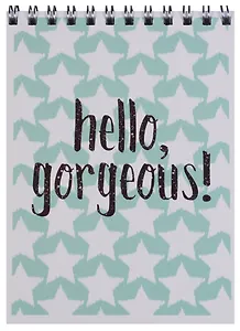 Блокнот А6 60 листов клетка "Привет!"