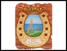 ГС магнит подкова дерево Сургут Мост через р. Обь 8,9*7,1 см 486571