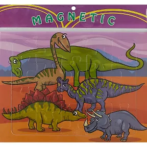 Пазлы магнитные, 22*29,5см, Динозавры
