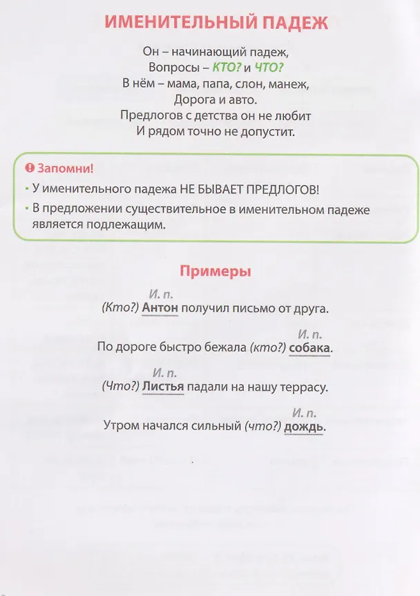 Книга Русский язык. Падежи. 1-4 классы. Шпаргалки школьника (Елена Володина) — 3