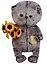 Игрушка мягкая Budi Basa, Басик BABY с подсолнухами 20см — 2630014 — 1