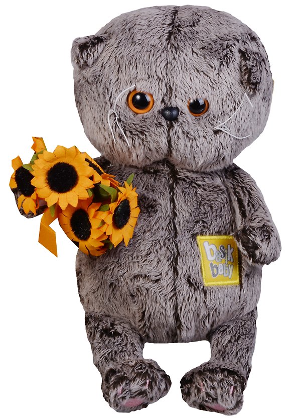 Игрушка мягкая Budi Basa, Басик BABY с подсолнухами 20см 2630014 — 1
