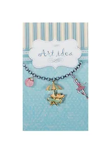 Кулон желтый Зонтик (QA-7200) (2,2см) (упаковка)