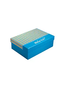 Коробка подарочная 20*13*6см, "Happy day", полоска, синяя, картон, Хансибэг