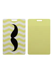 Чехол для карточек Зигзаг желтый с усами