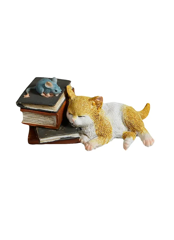 Фигурка Кошка с книгами (4см) (450-544) 2434301 — 1