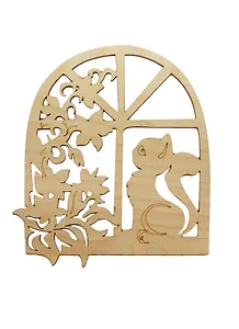 Заготовка Весенние цветы (модель 5) (SDF0000326) (15см) (дерево) (упаковка)