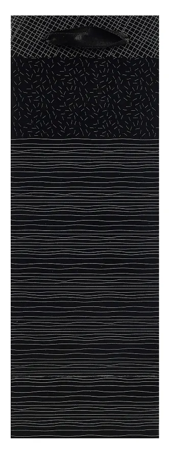 Пакет бутылочный 34*12,5*11 "Black" бум.мат.ламинат 2981980 — 3