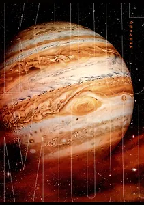 Тетрадь А4 60л кл. "Юпитер" скрепка, мел.картон, выб.лак, глянц.ламинация