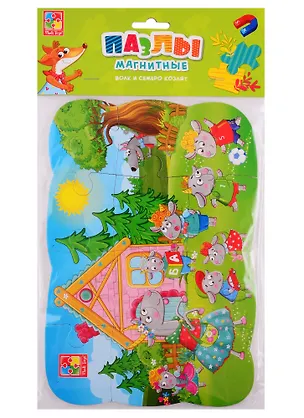 Пазлы на магните Vladi Toys Волк и семеро козлят 2789730