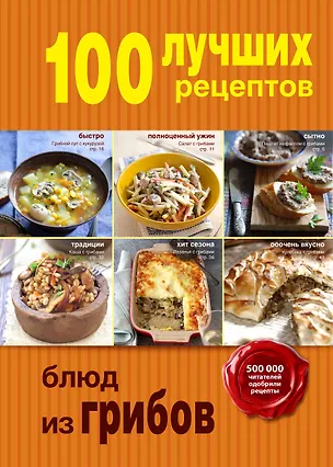 Книга 100 лучших рецептов блюд из грибов (Юлия Бразовская)