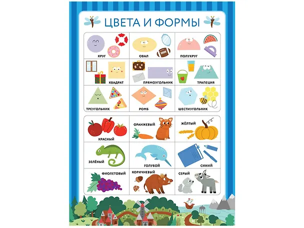 Книга 10 обучающих плакатов для малышей под одной обложкой () — 7