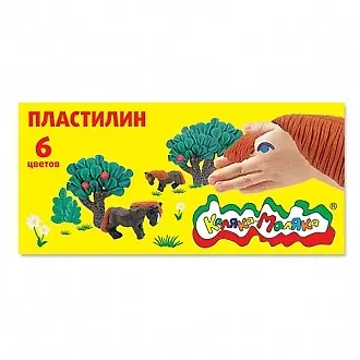 Пластилин мягкий «Каляка-Маляка», 6 цветов 212523 — 3