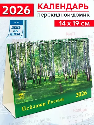 Календарь 2026г 200*140 «Пейзажи России» настольный, домик 3108757