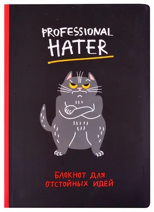 Блокнот Professional hater (кот) 2860637