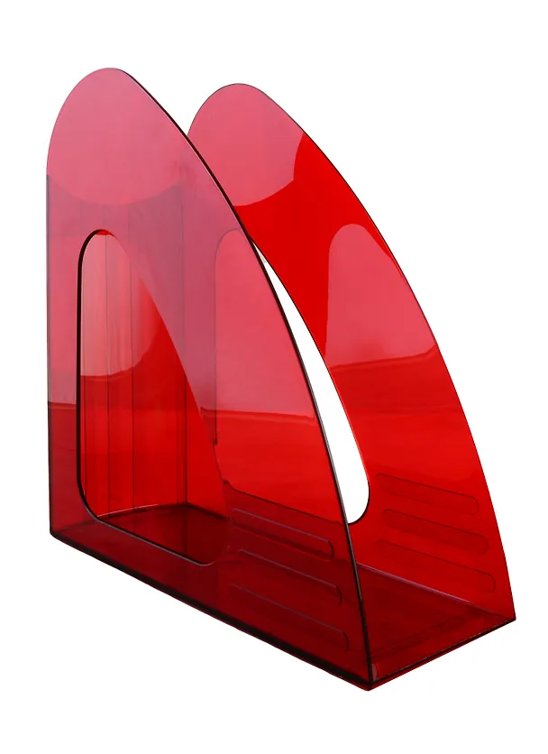 Лоток вертикальный Hatber, пластиковый, красный 254070 — 1