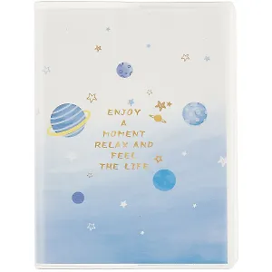 Записная книжка А7 100л лин. "Space" ПВХ-обл., ассорти