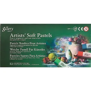 Пастель сухая мягкая профессиональная, Mungyo, 12 оттенков