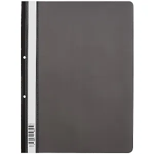 Папка-скоросшиватель А4 "Fizzy Classic" с перфорацией, пластик, черный, Erich Krause