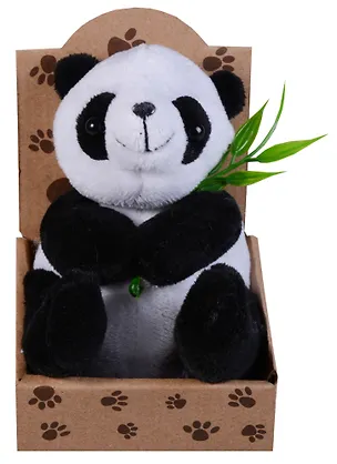 Мягкая игрушка Панда с бамбуком, размер с упаковкой 13 x 8.5 x 8см 2636419