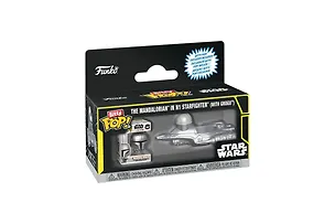 Набор Funko Bitty POP! Rides Star Wars Mandalorian in N1 Starfighter (with Grogu) 92966 3175199