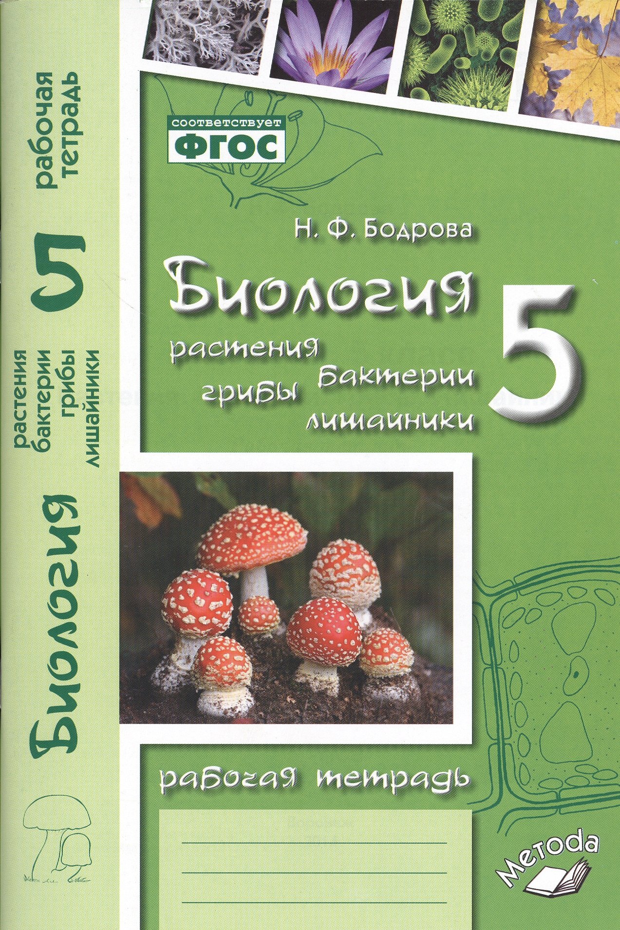 

Биология. Растения. Бактерии. Грибы. Лишайники. 5 класс. Рабочая тетрадь