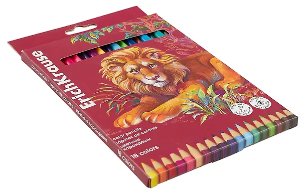 Карандаши цветные 18 цветов "Safari" трехгранные, ErichKrause 3039558 — 3
