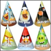 ЕВРОПА  МФ ПОИСК Колпак Angry Birds/Энгри бёрдз" набор 6шт. в блистере 2001-2690"