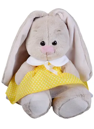 Игрушка мягкая Budi Basa, Зайка Ми в желтом платье в горошек (малыш) 15см SidX-211 2631053