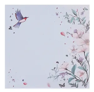 Блок бумаги 90*90 самоклеящийся 100 листов, "Цветущий сад"